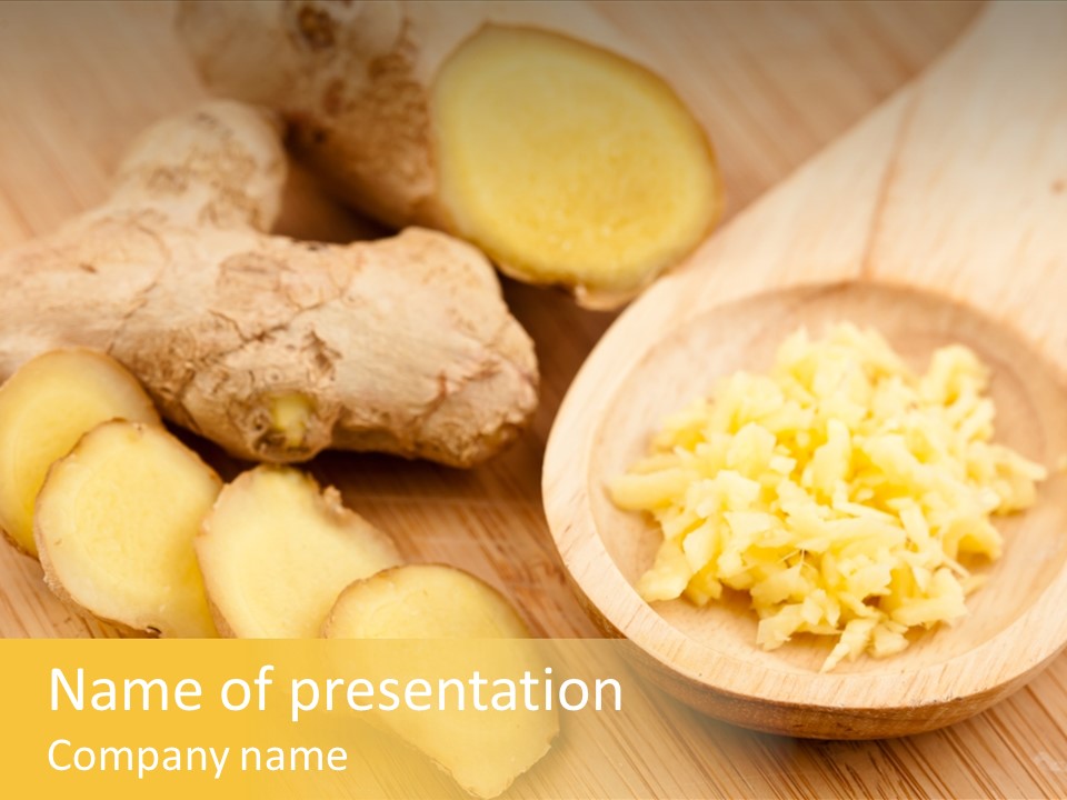 Root Healty Ginger PowerPoint Template