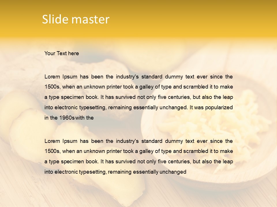 Root Healty Ginger PowerPoint Template