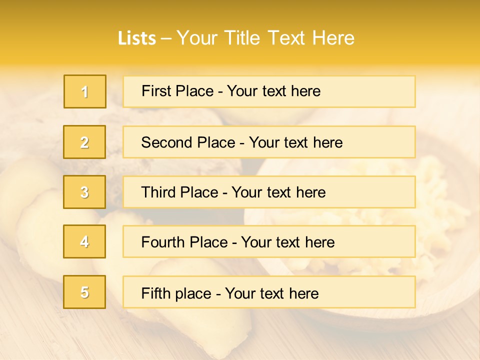 Root Healty Ginger PowerPoint Template