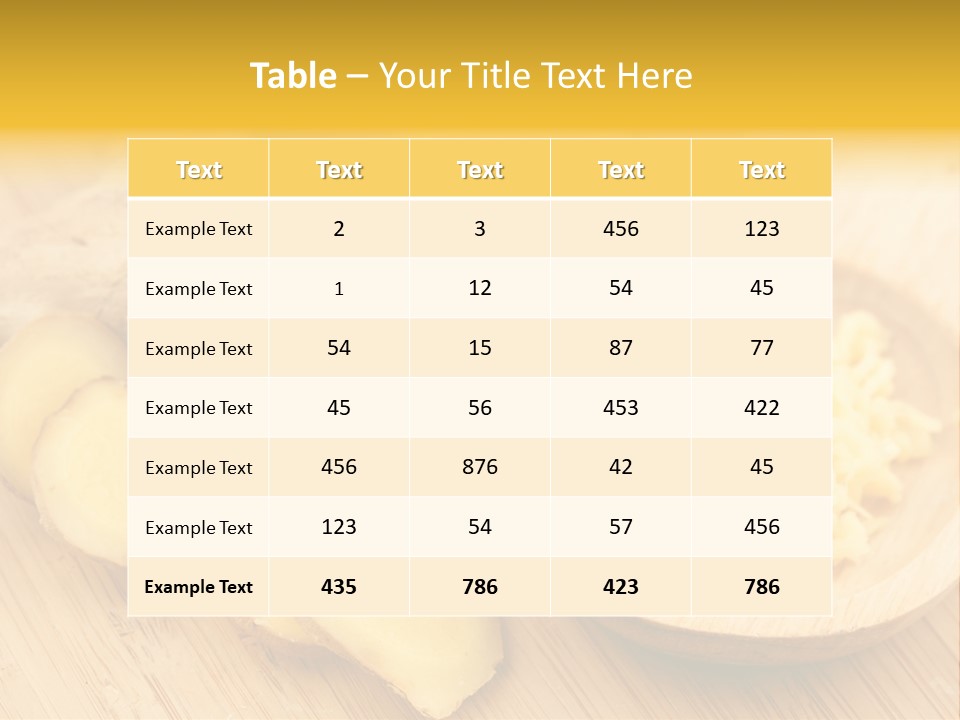 Root Healty Ginger PowerPoint Template