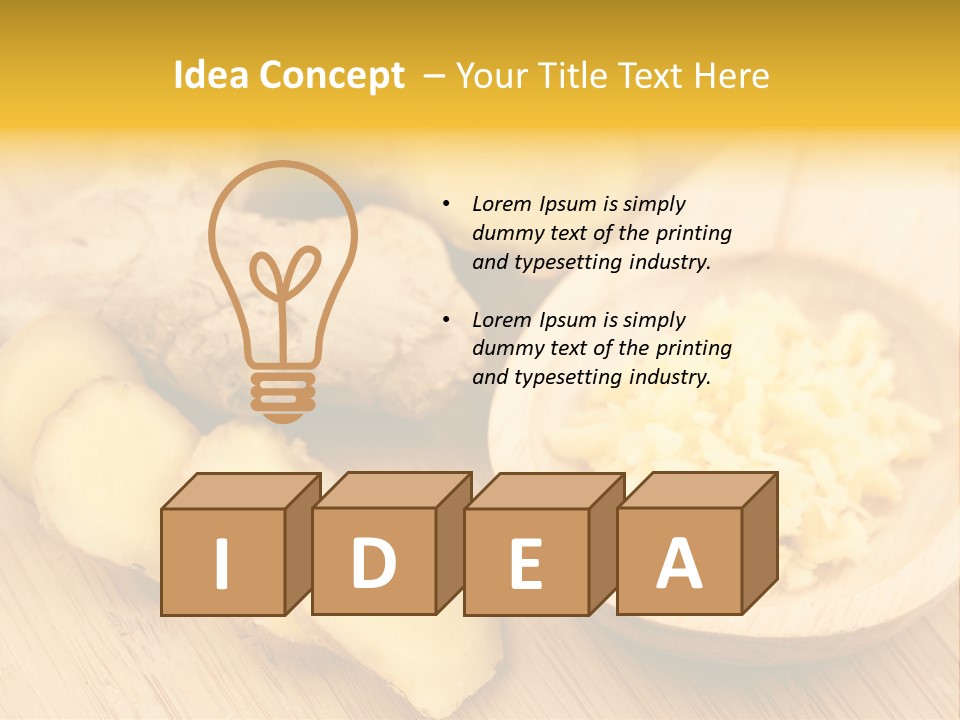 Root Healty Ginger PowerPoint Template