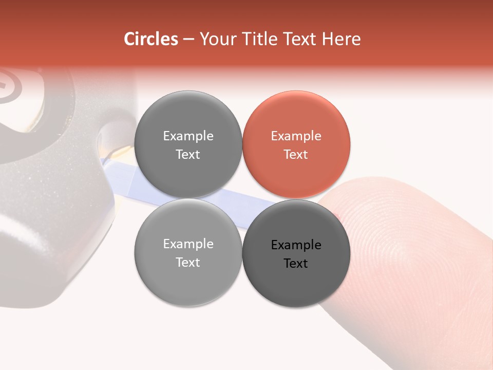 Caucasian Skin Glucometer PowerPoint Template