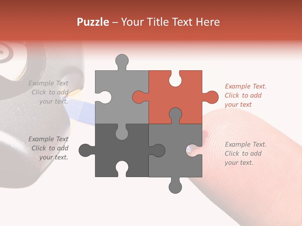 Caucasian Skin Glucometer PowerPoint Template