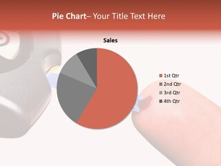 Caucasian Skin Glucometer PowerPoint Template