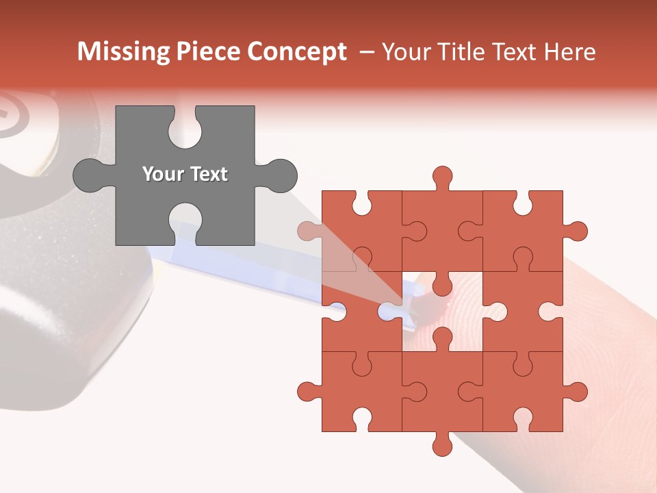 Caucasian Skin Glucometer PowerPoint Template