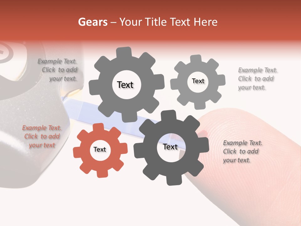 Caucasian Skin Glucometer PowerPoint Template