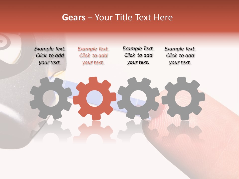 Caucasian Skin Glucometer PowerPoint Template