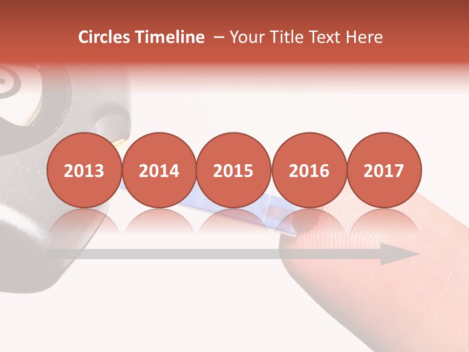 Caucasian Skin Glucometer PowerPoint Template