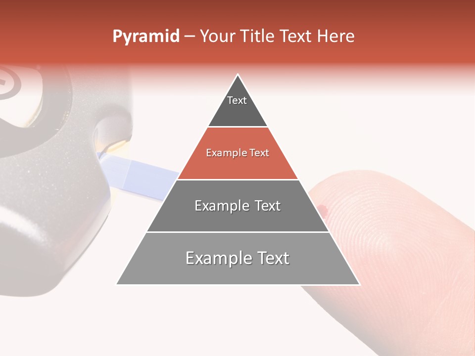 Caucasian Skin Glucometer PowerPoint Template