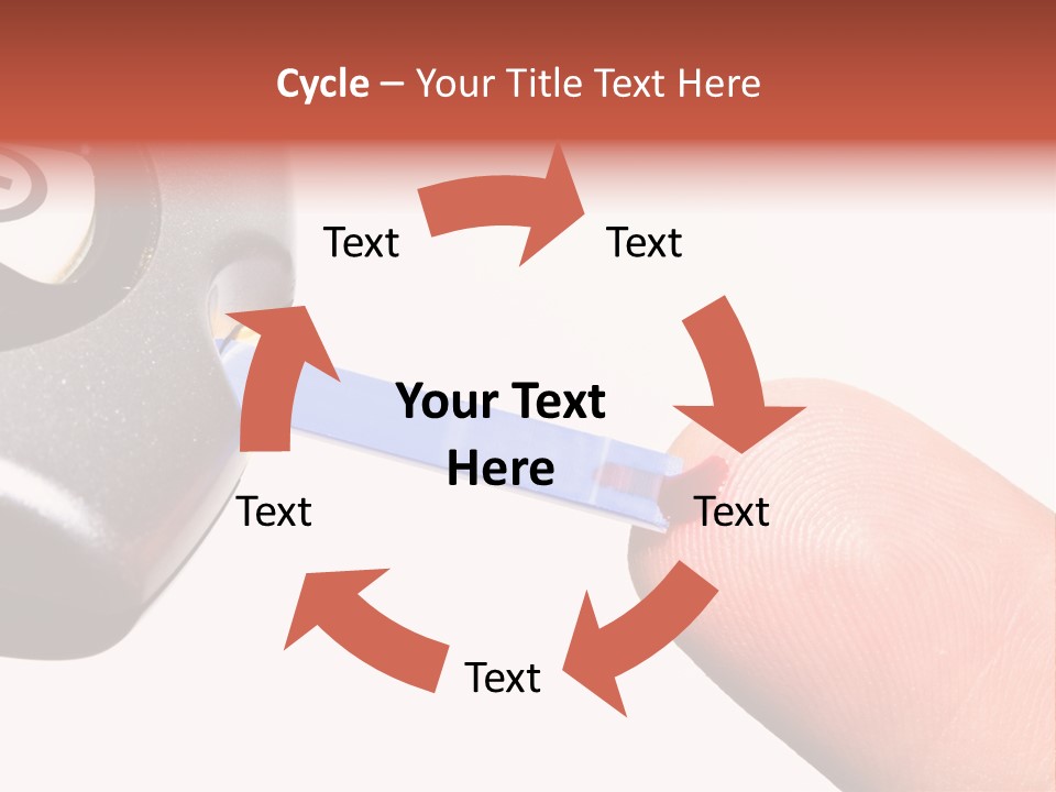 Caucasian Skin Glucometer PowerPoint Template