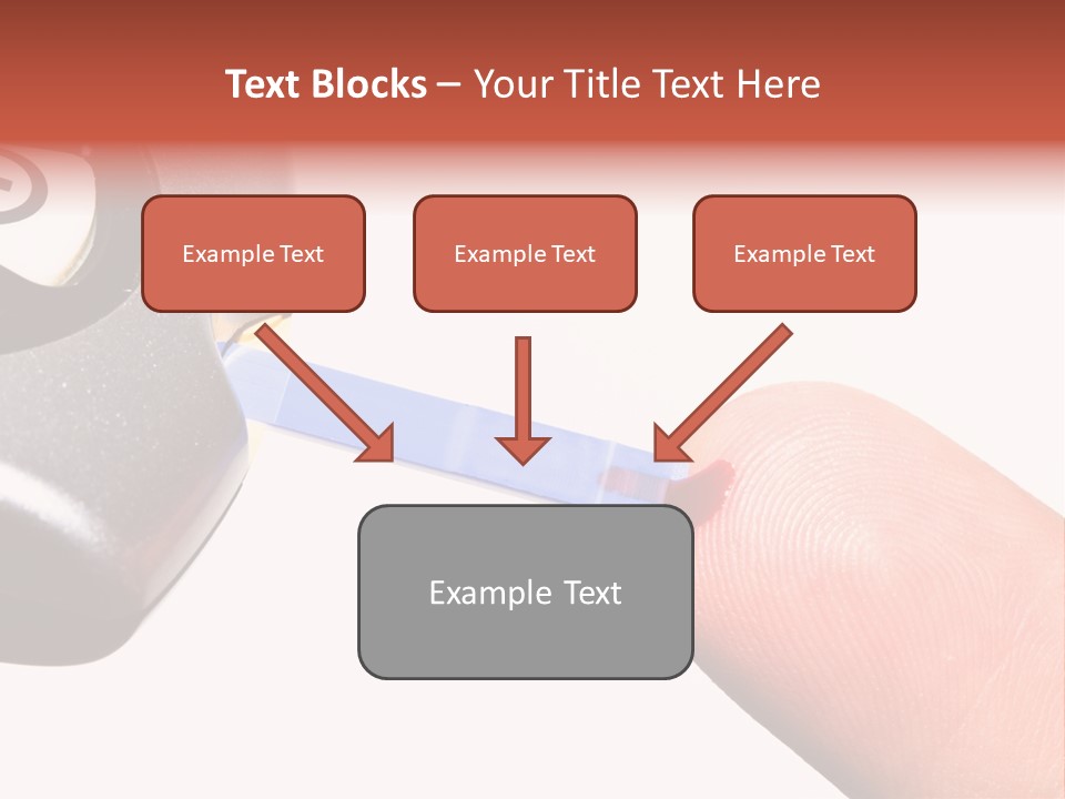 Caucasian Skin Glucometer PowerPoint Template