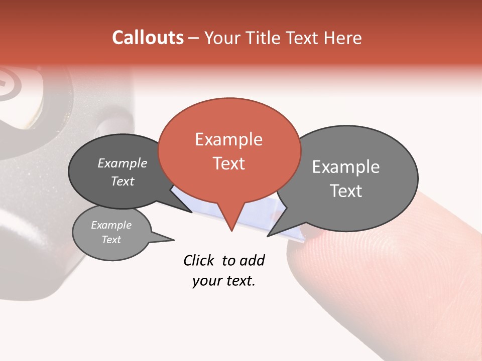 Caucasian Skin Glucometer PowerPoint Template