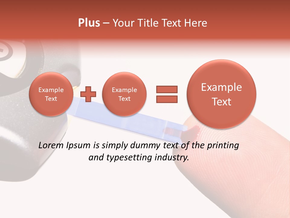 Caucasian Skin Glucometer PowerPoint Template