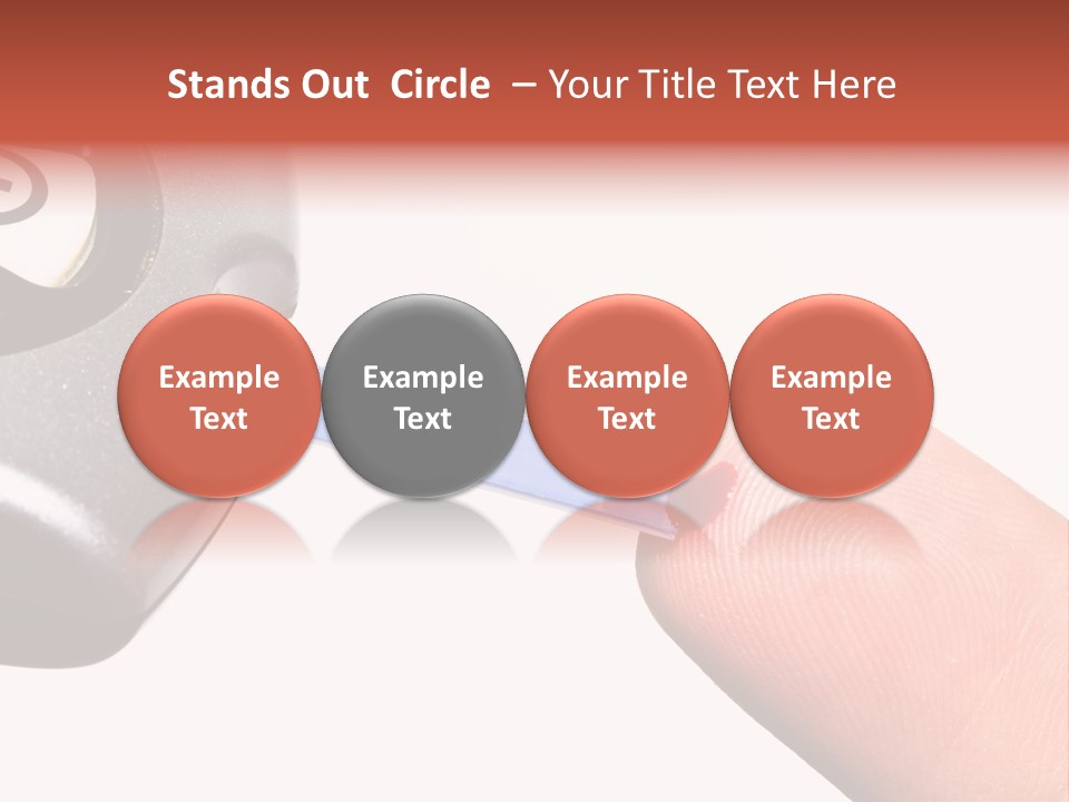 Caucasian Skin Glucometer PowerPoint Template