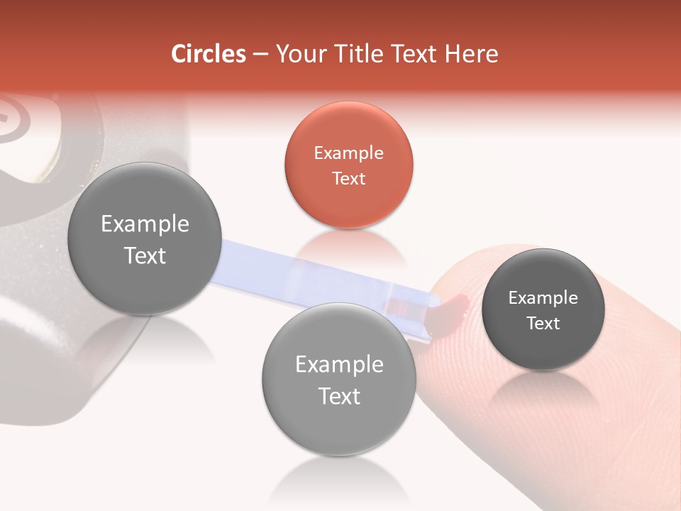 Caucasian Skin Glucometer PowerPoint Template