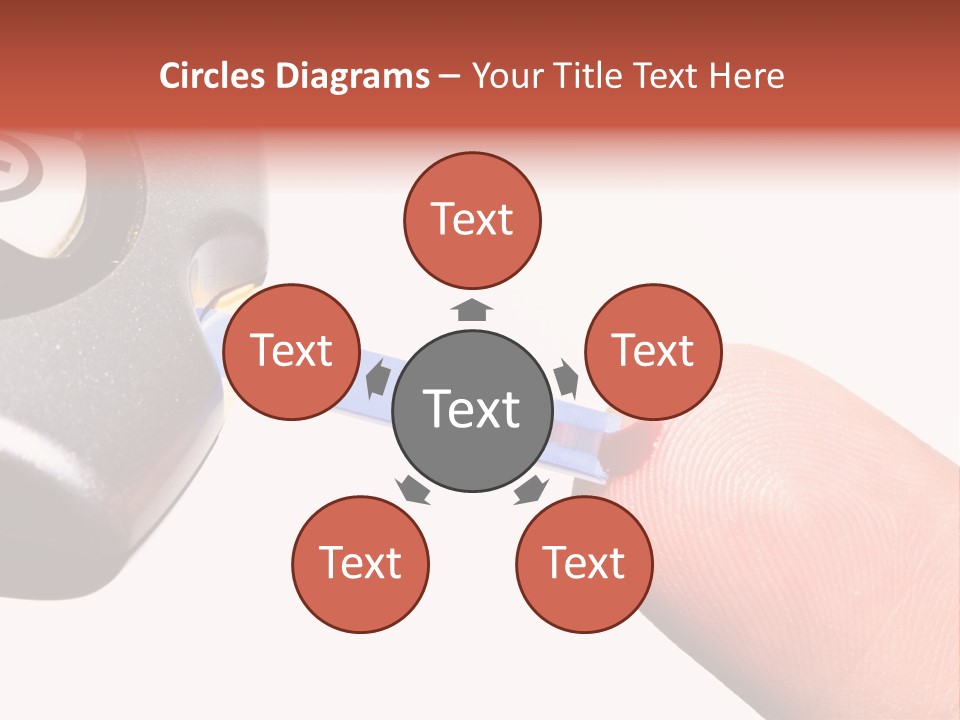 Caucasian Skin Glucometer PowerPoint Template