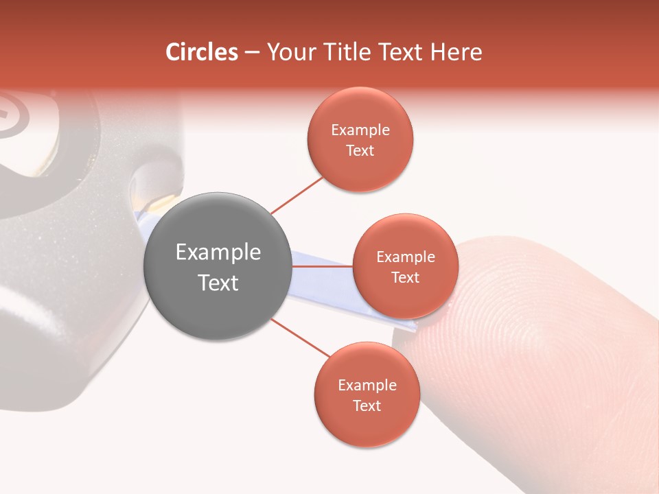 Caucasian Skin Glucometer PowerPoint Template