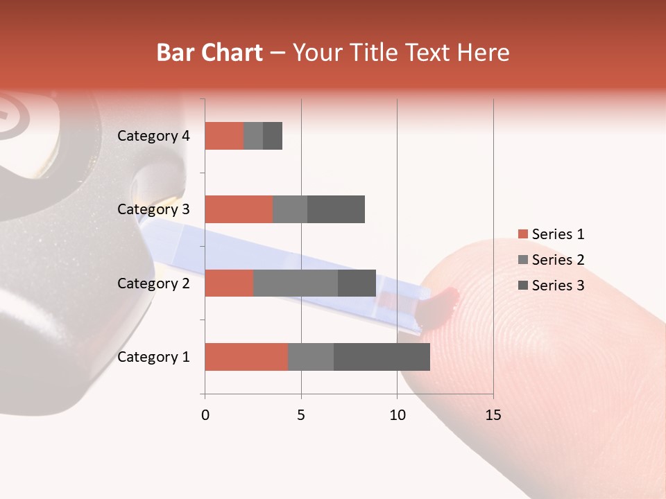 Caucasian Skin Glucometer PowerPoint Template