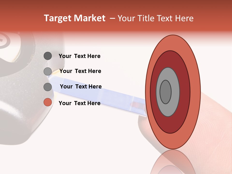 Caucasian Skin Glucometer PowerPoint Template