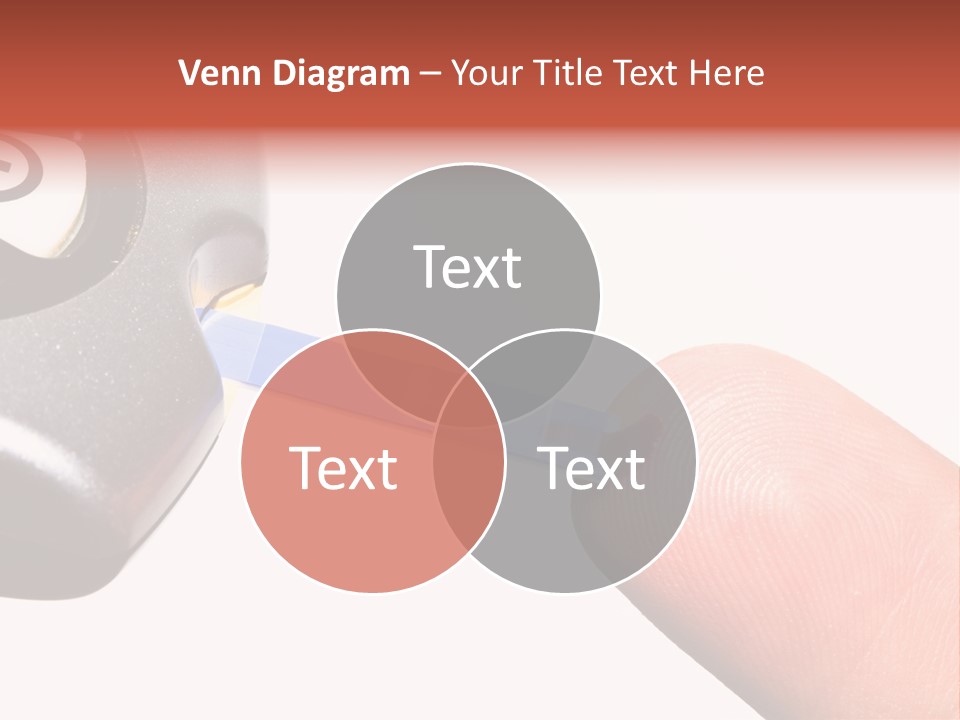 Caucasian Skin Glucometer PowerPoint Template
