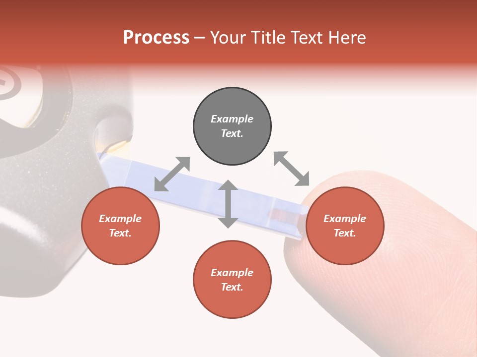 Caucasian Skin Glucometer PowerPoint Template