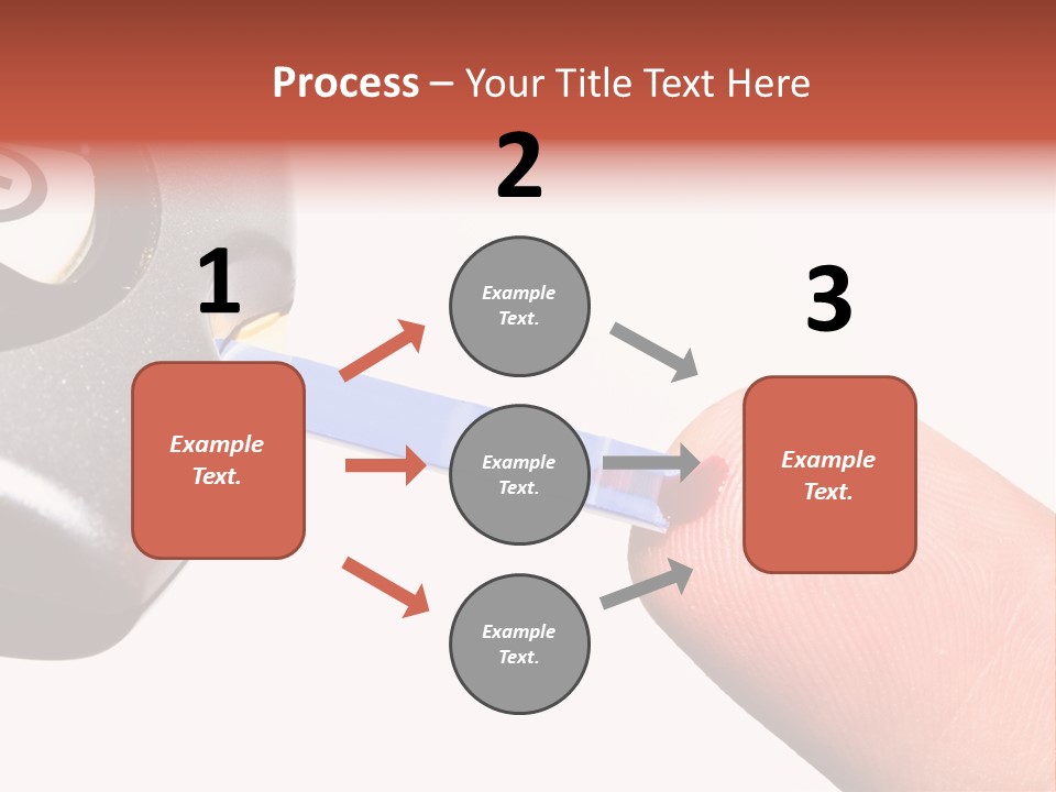 Caucasian Skin Glucometer PowerPoint Template
