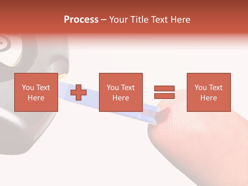 Caucasian Skin Glucometer PowerPoint Template