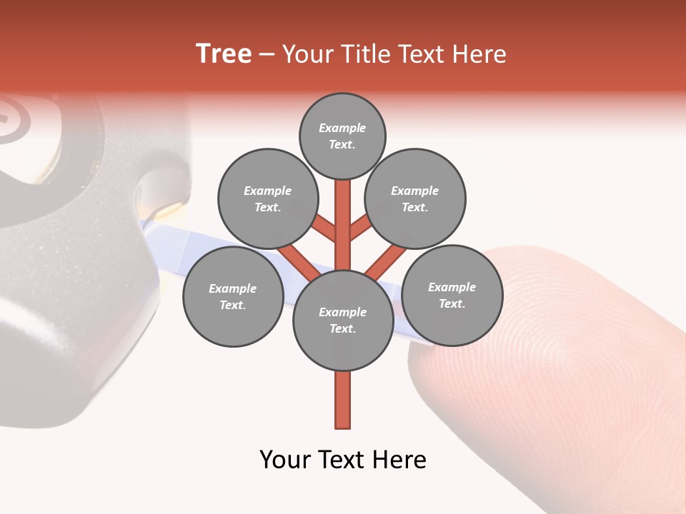 Caucasian Skin Glucometer PowerPoint Template
