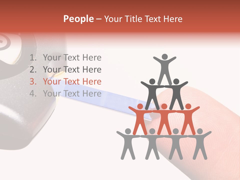 Caucasian Skin Glucometer PowerPoint Template