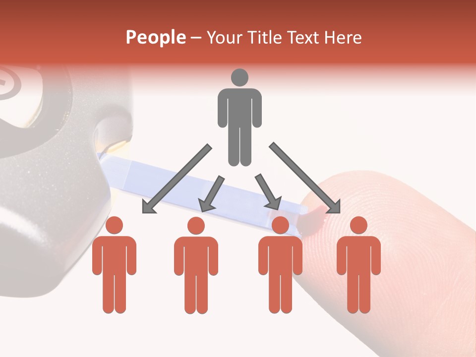 Caucasian Skin Glucometer PowerPoint Template