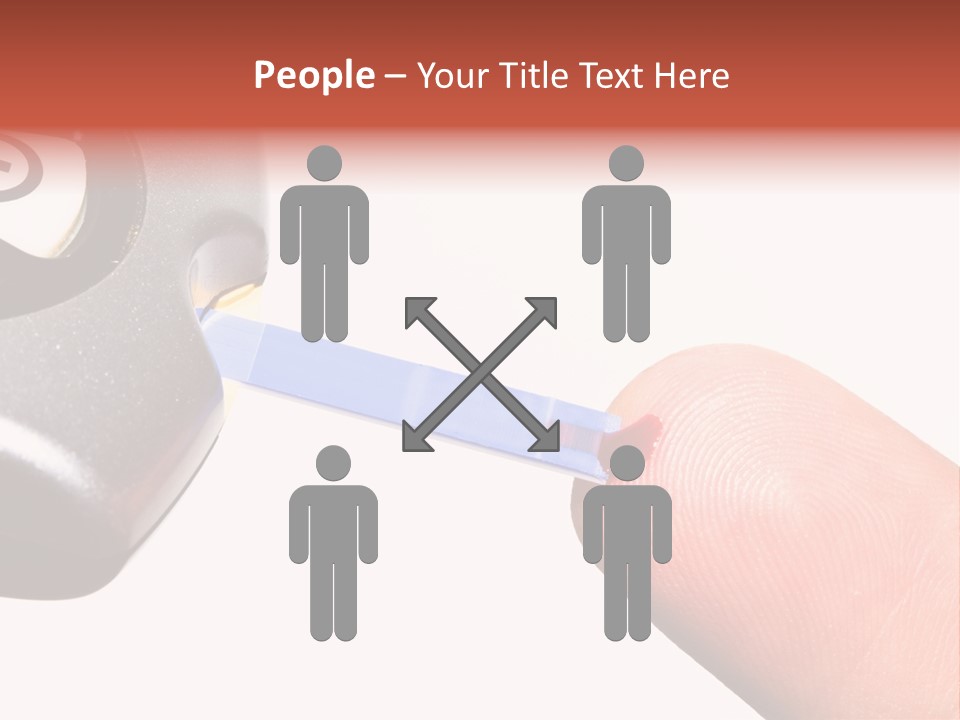 Caucasian Skin Glucometer PowerPoint Template