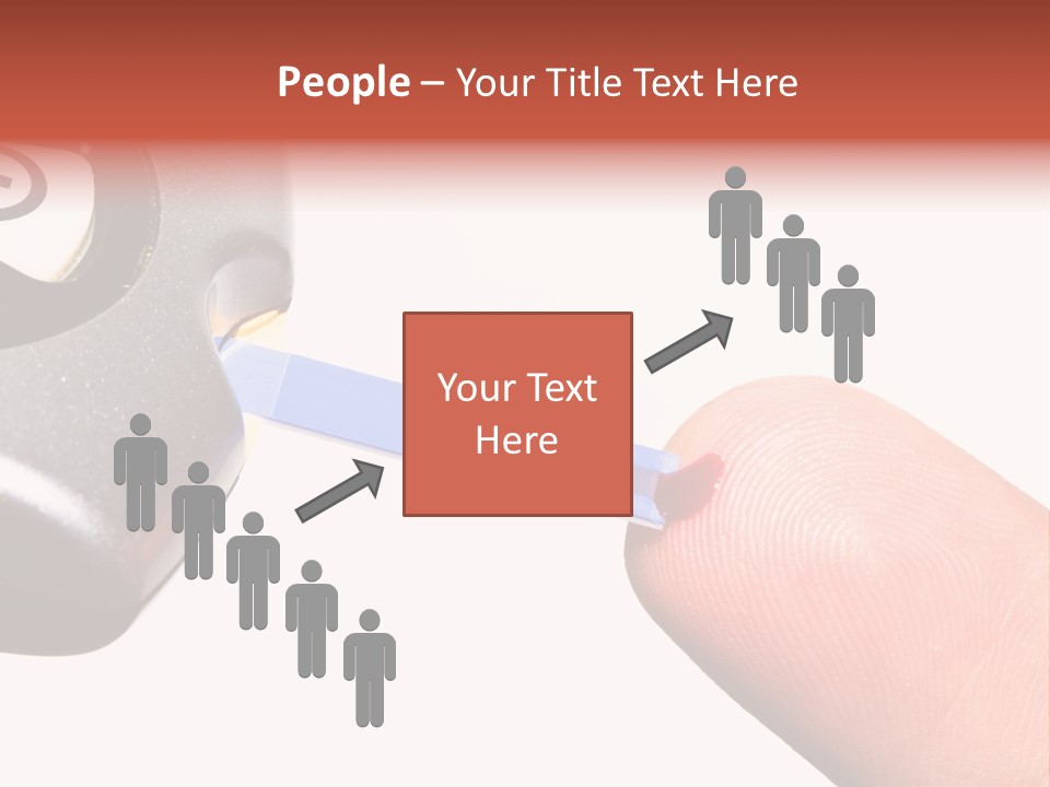 Caucasian Skin Glucometer PowerPoint Template