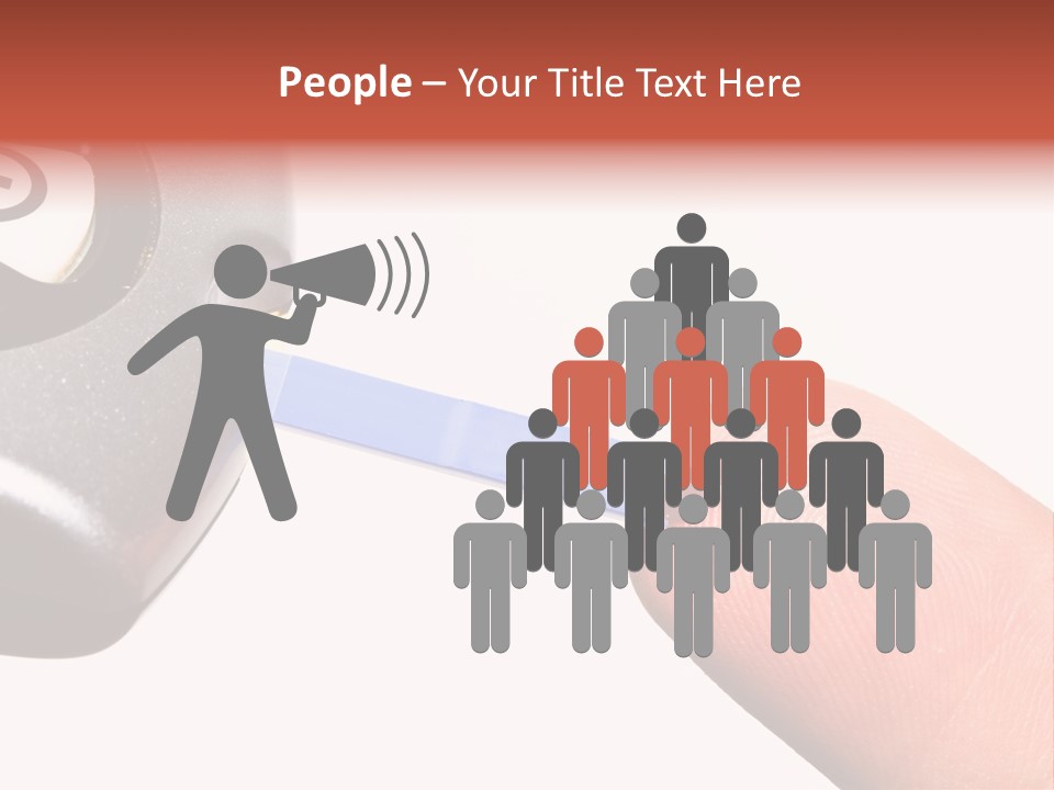 Caucasian Skin Glucometer PowerPoint Template