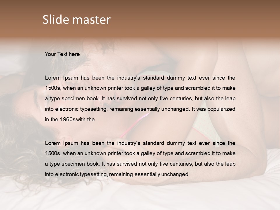 Playful White Close Up PowerPoint Template