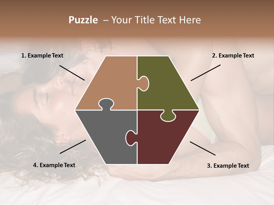 Playful White Close Up PowerPoint Template