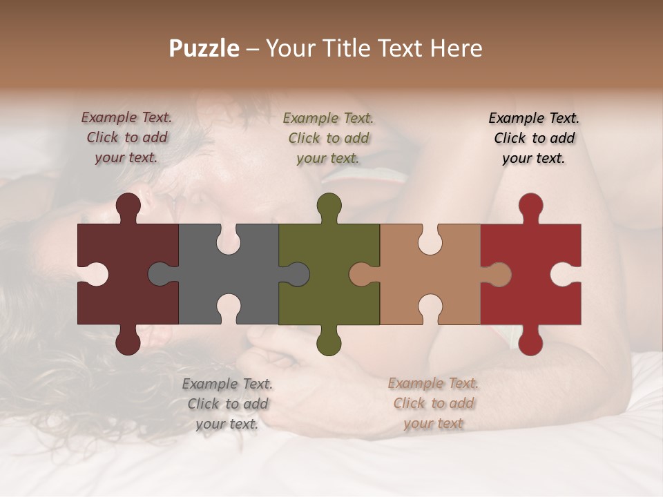 Playful White Close Up PowerPoint Template