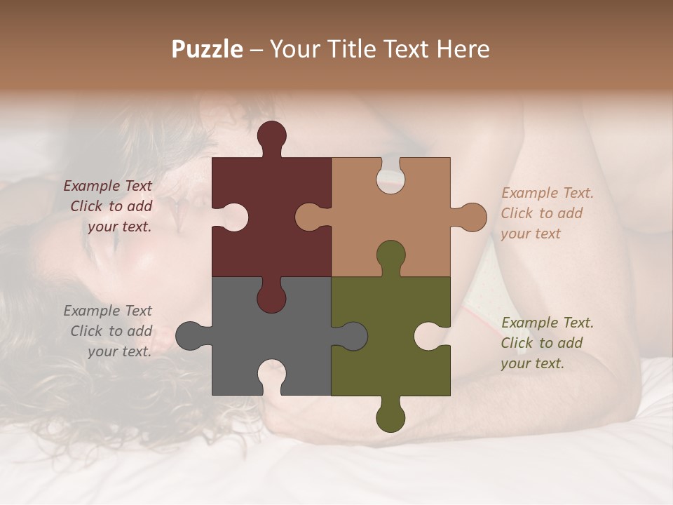 Playful White Close Up PowerPoint Template