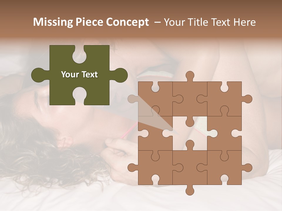 Playful White Close Up PowerPoint Template