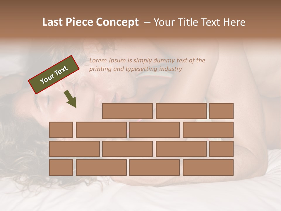 Playful White Close Up PowerPoint Template