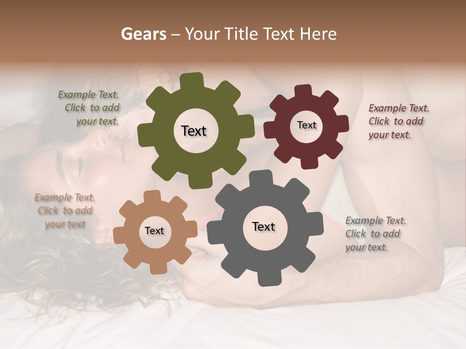 Playful White Close Up PowerPoint Template