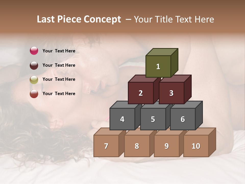 Playful White Close Up PowerPoint Template