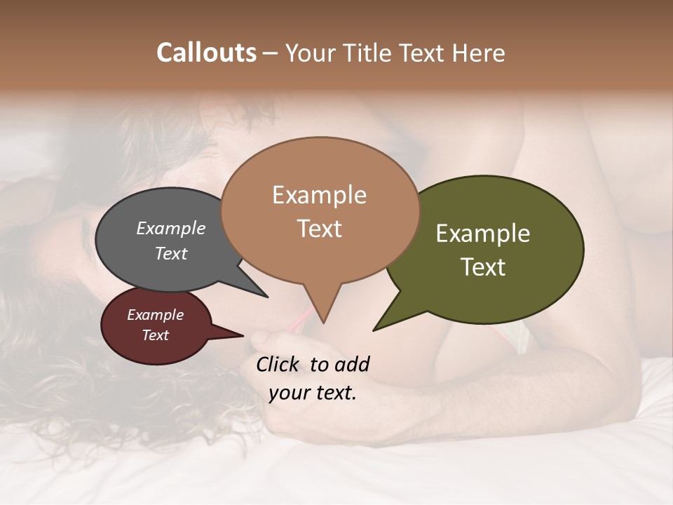 Playful White Close Up PowerPoint Template