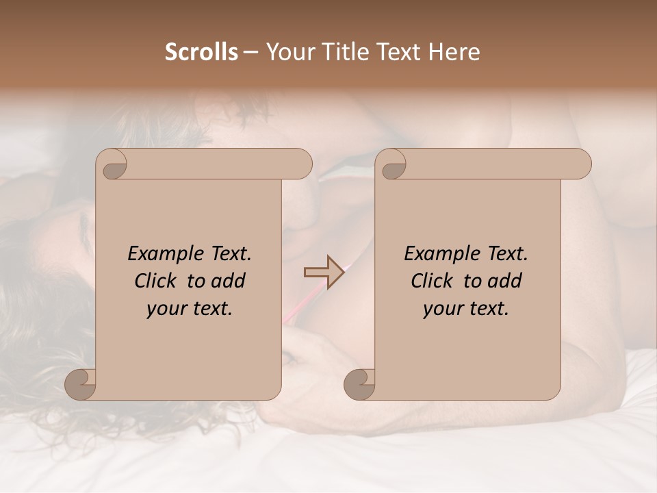 Playful White Close Up PowerPoint Template