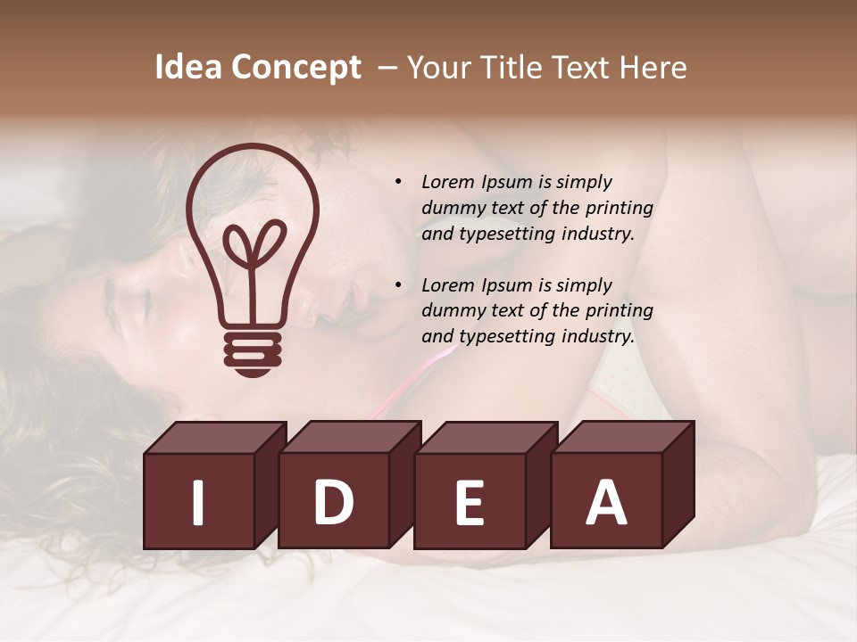 Playful White Close Up PowerPoint Template