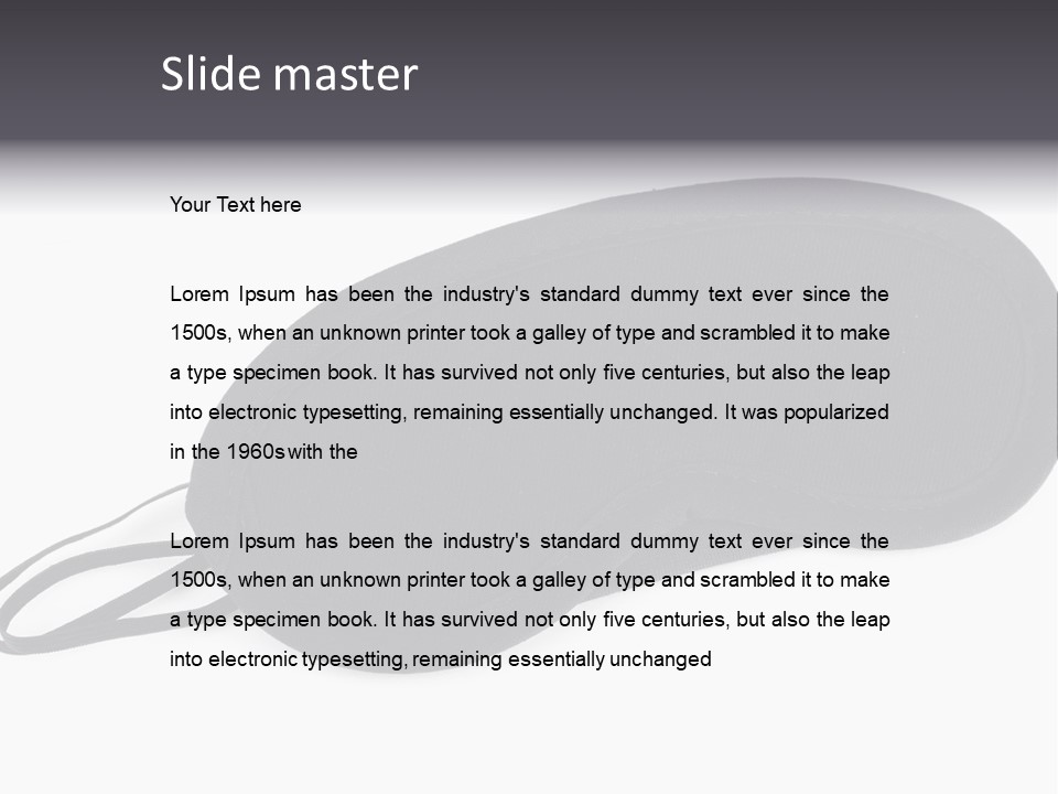 Protection Mask Stress PowerPoint Template