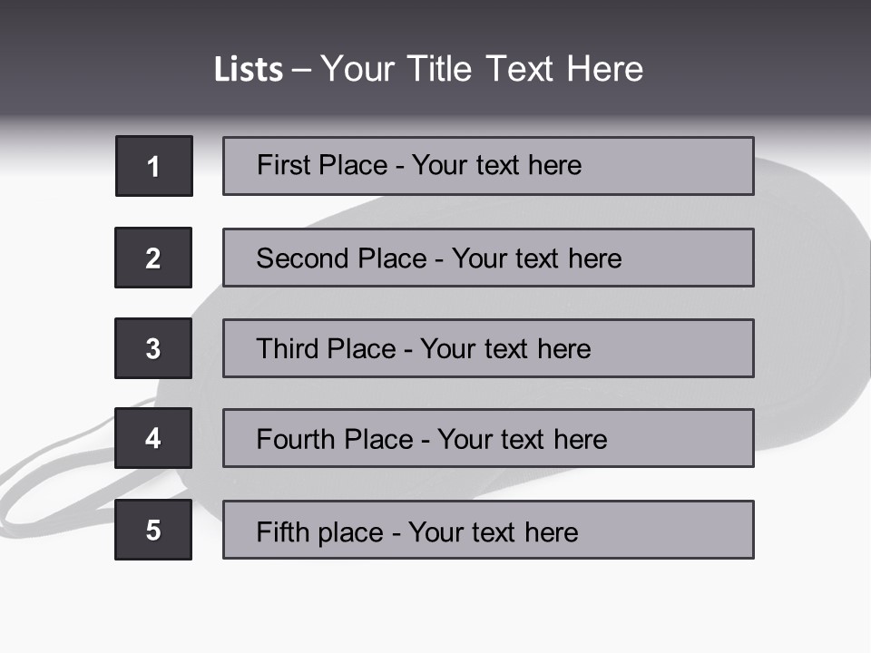 Protection Mask Stress PowerPoint Template