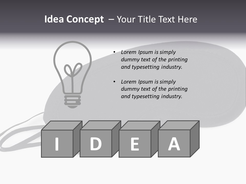 Protection Mask Stress PowerPoint Template