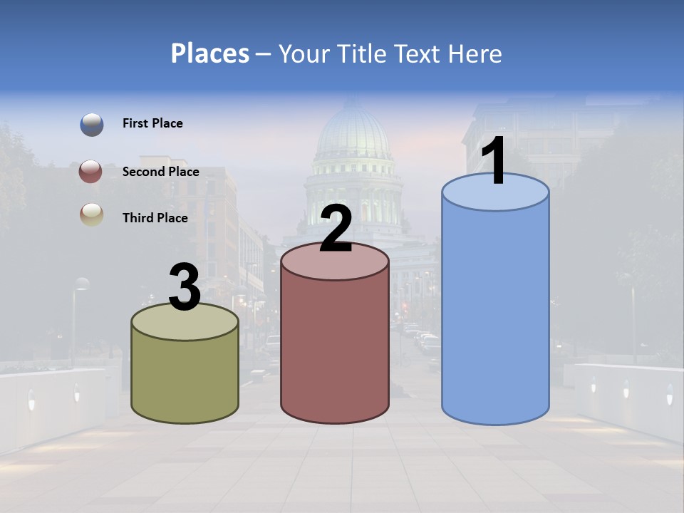 Displacement Brown Hair Touching PowerPoint Template