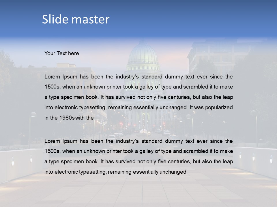 Displacement Brown Hair Touching PowerPoint Template