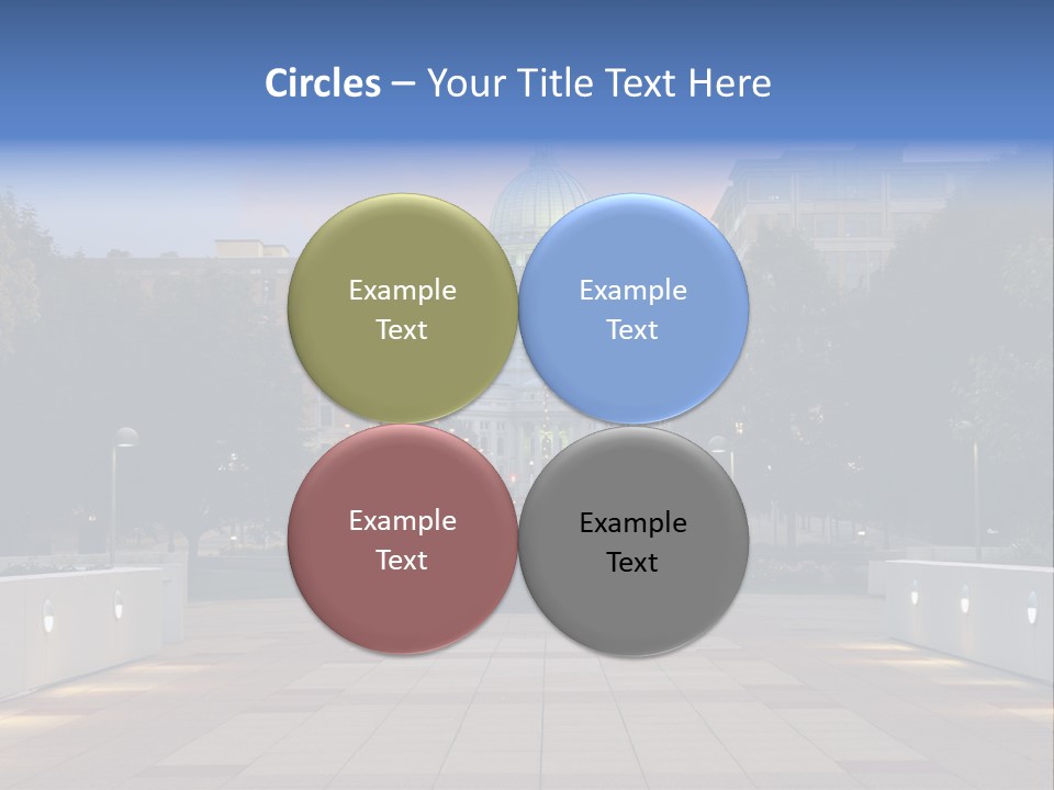 Displacement Brown Hair Touching PowerPoint Template